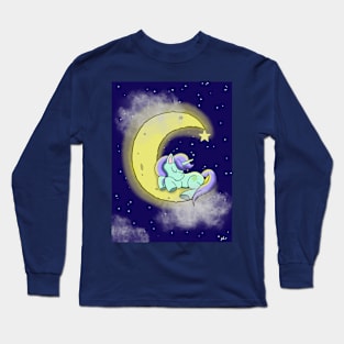 Sleepy Unicorn Long Sleeve T-Shirt